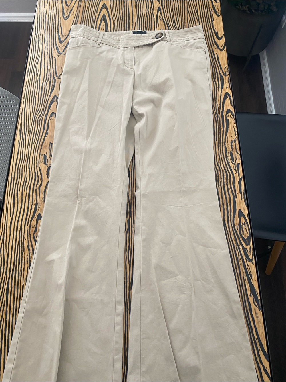 The Limited Women's Beige Wide-Leg Trousers